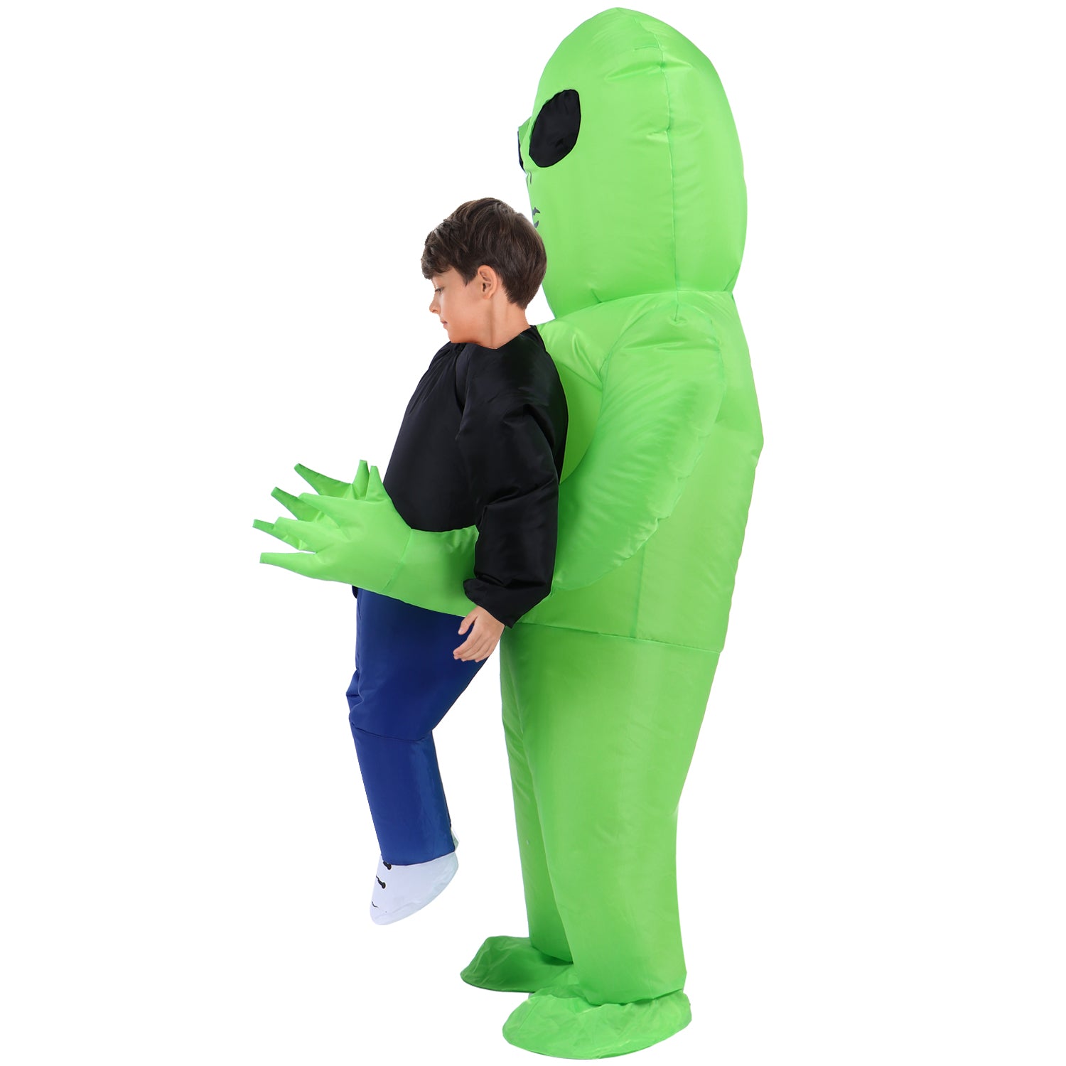 TOLOCO Inflatable Costume for Kid, Inflatable Alien Costume Kids, Alien Holding Person Costume, Halloween Blow up Costume