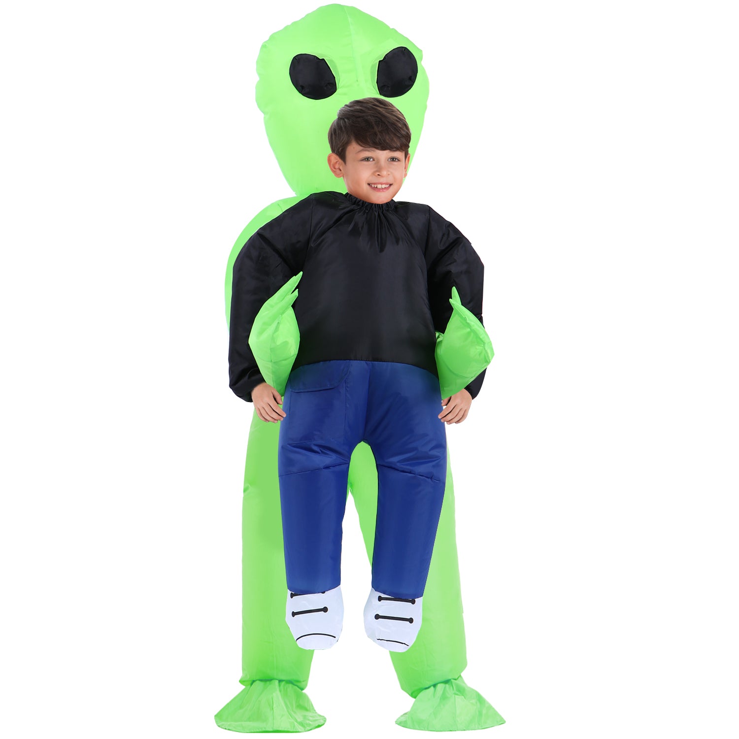 TOLOCO Inflatable Costume for Kid, Inflatable Alien Costume Kids, Alien Holding Person Costume, Halloween Blow up Costume